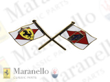 Crossed Flags Ferrari/Pininfarina Badge On Lid