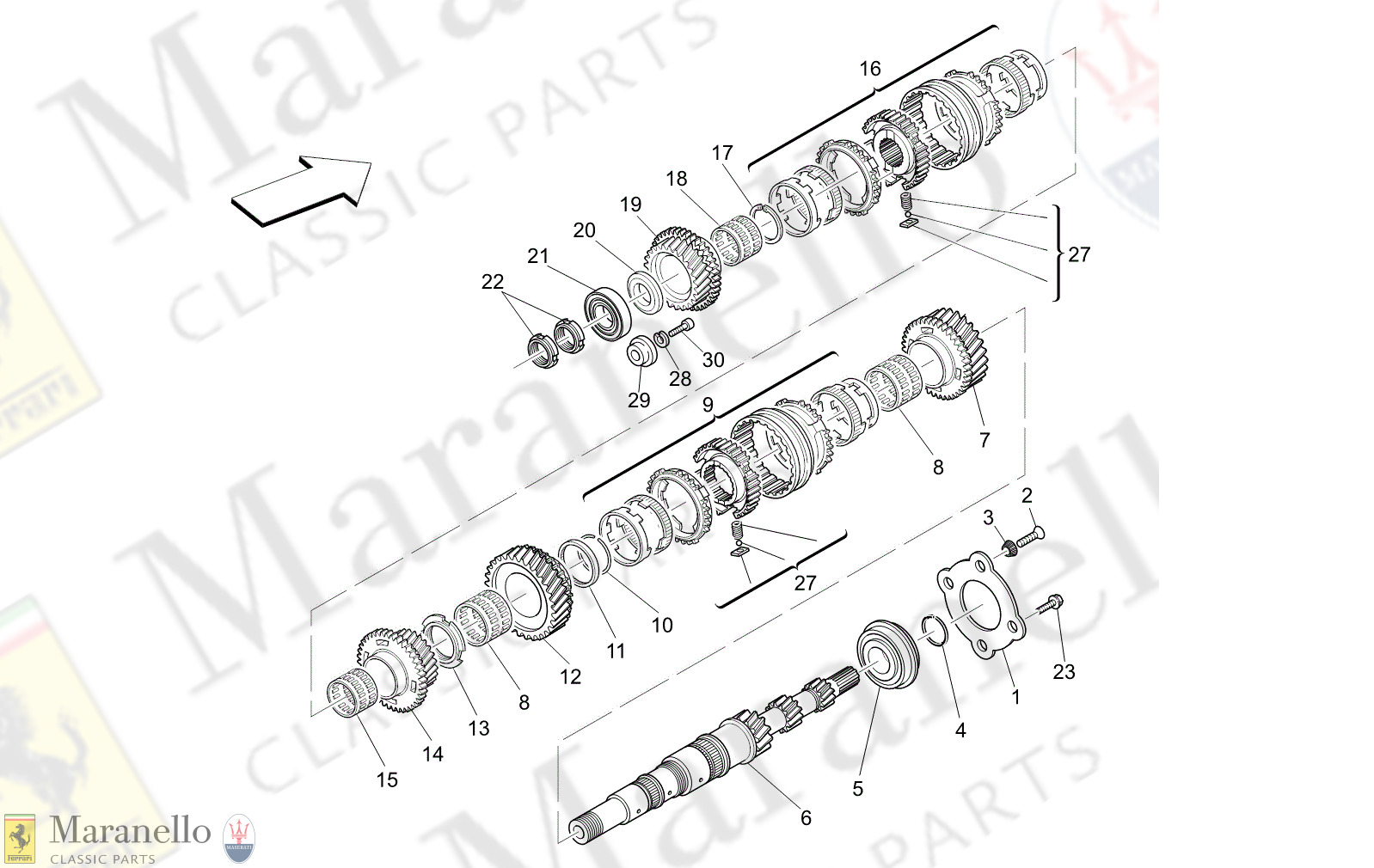 03.11 - 12 - 0311 - 12 Main Shaft Gears