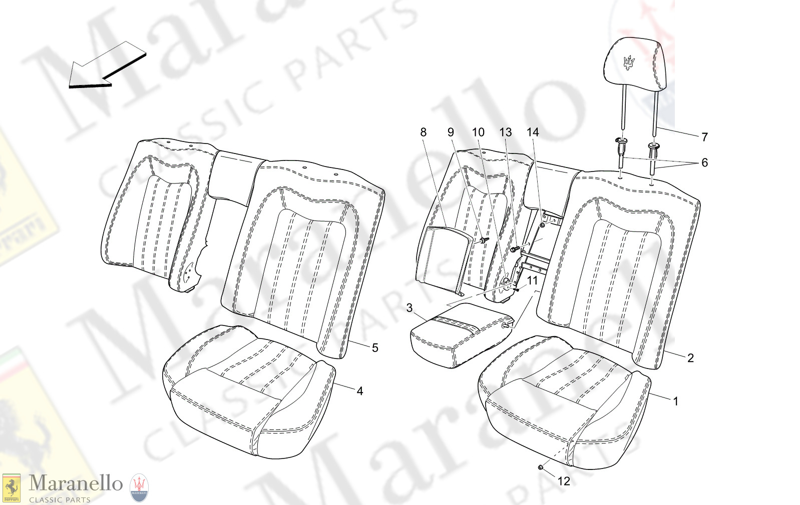 09.42 - 1 - 0942 - 1 Rear Seats: Trim Panels