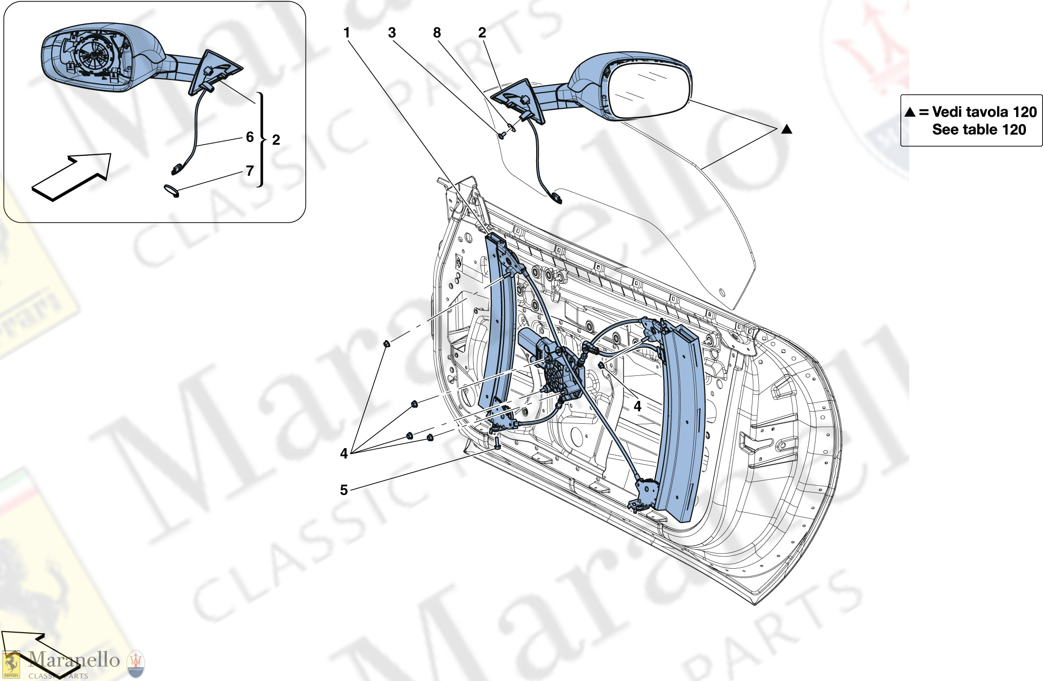 116 - Doors - Power Window And Rear View Mirror