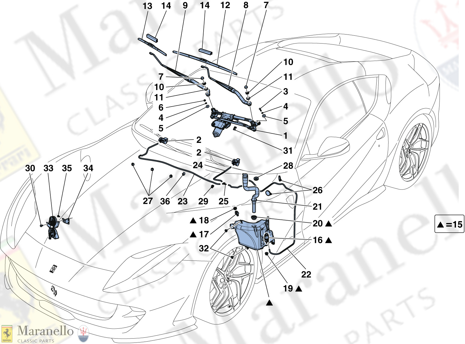 133 - Windscreen Wiper, Windscreen Washer And Horns