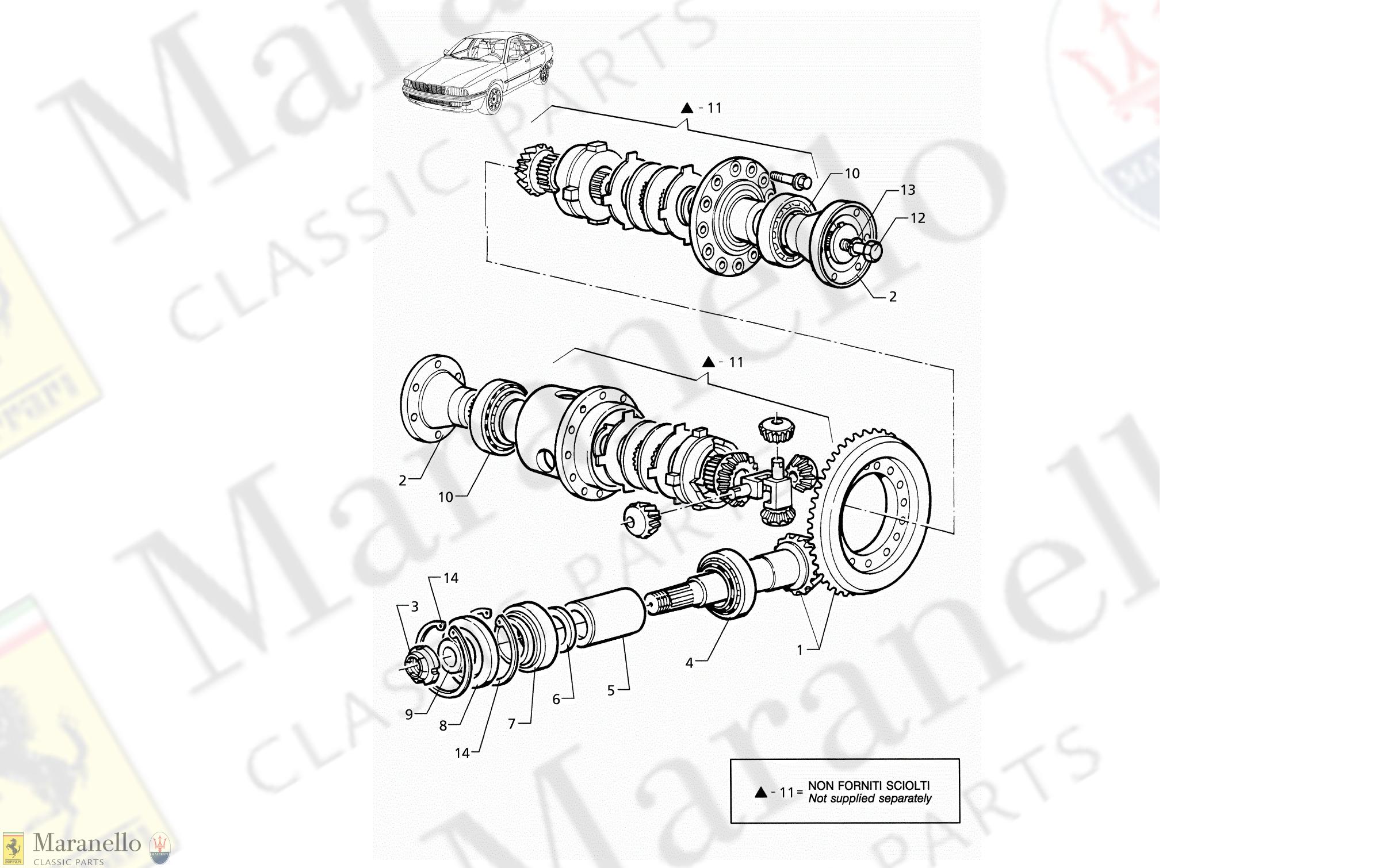 C 30.1 - C 301 - Differential - Internal Parts