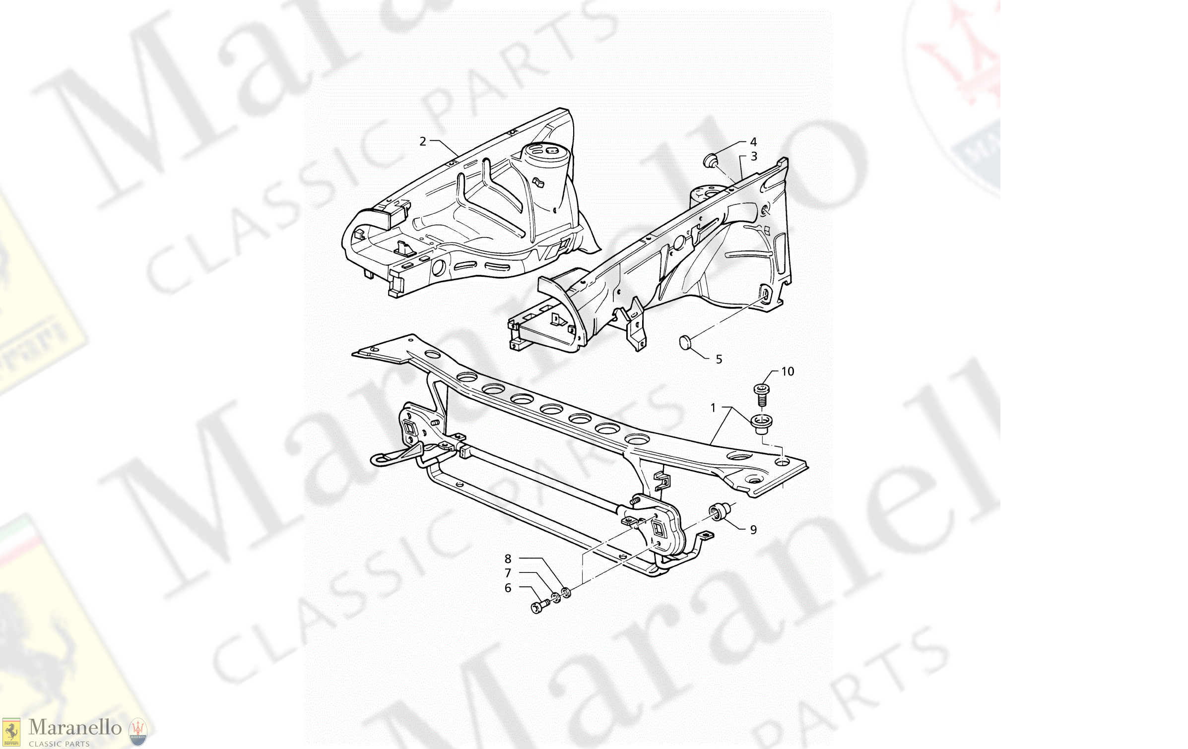 C 44.1 - C 441 - Body Shell: Front Panel And Inner Wheelarches