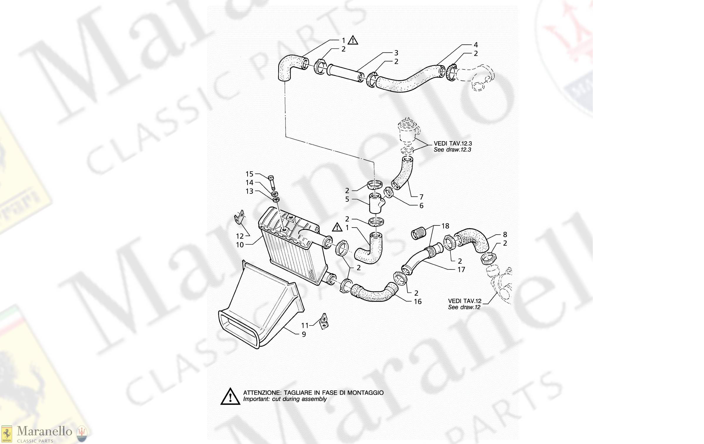 C 15.1 - C 151 - Heat Exchanger - Pipes - Rh Side