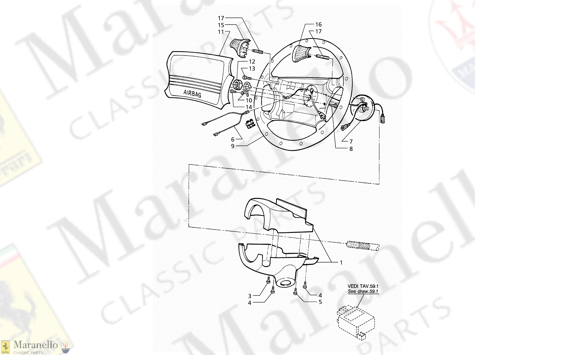 C 31 - Steering Wheel With Airbag