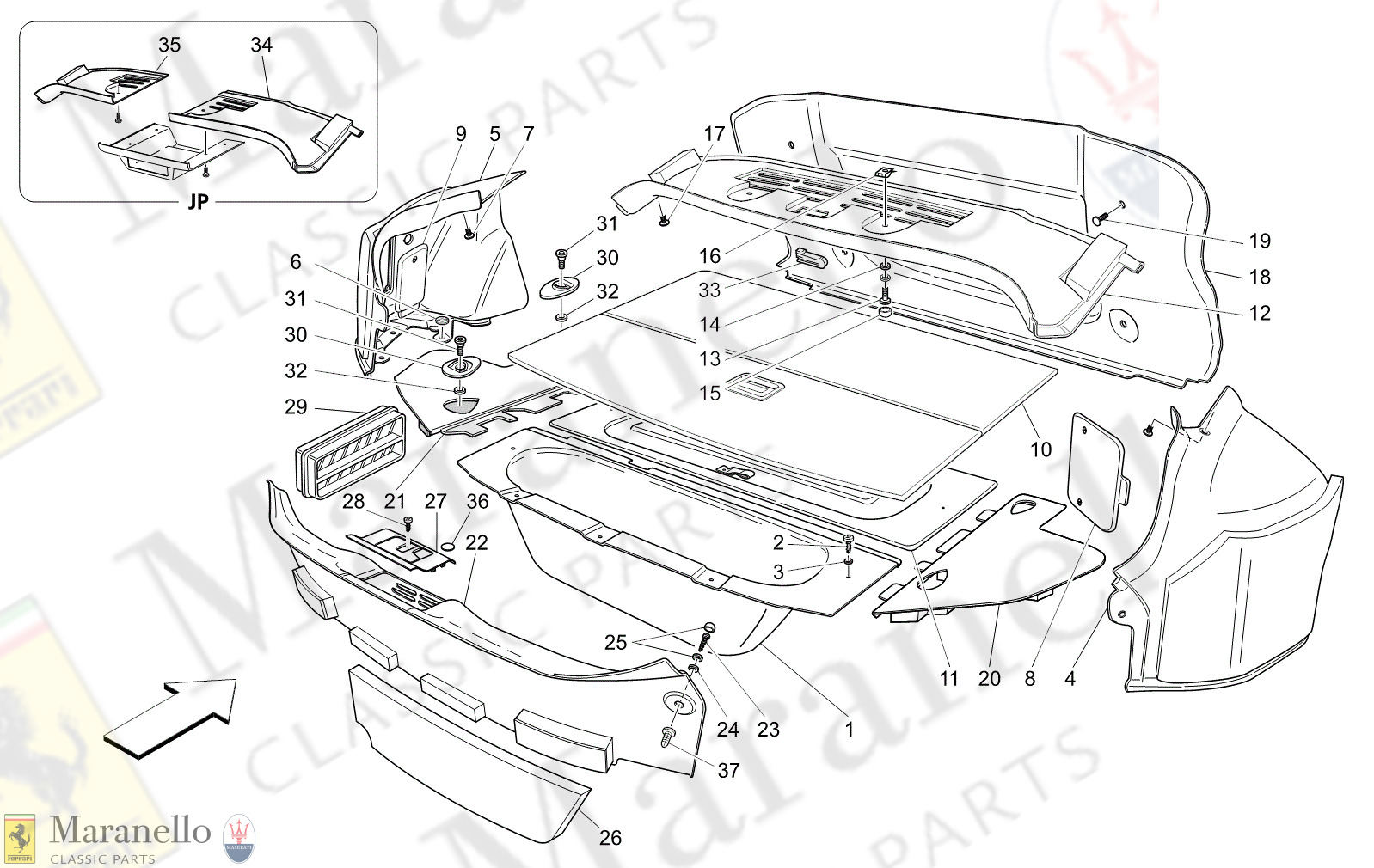 09.61 - 3 - 0961 - 3 Luggage Compartment Mats