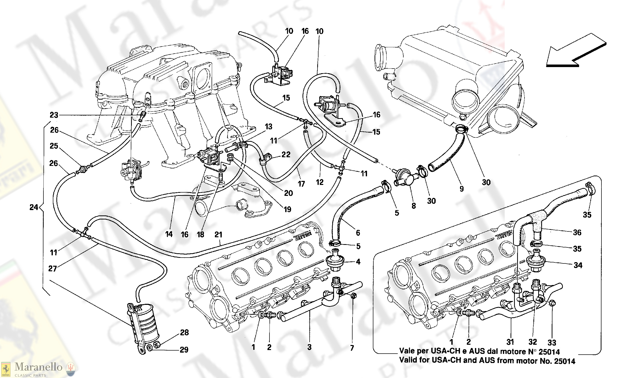 011 - Air Injection Device -For Cars With Catalyst - Motronic 2.7-