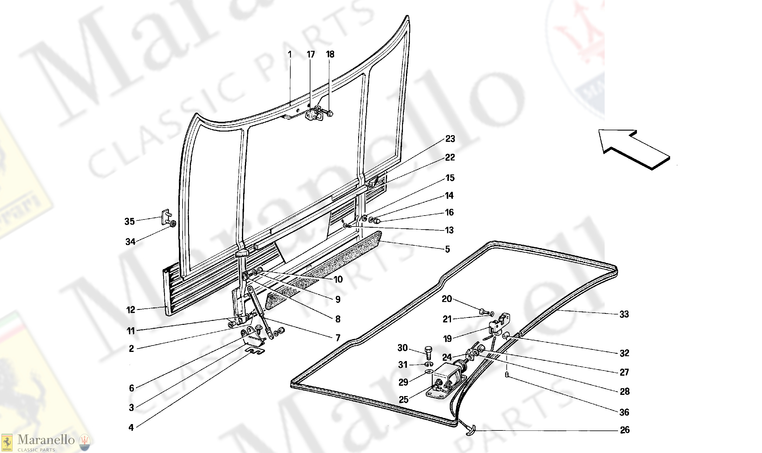 113 - Front Compartment Lid