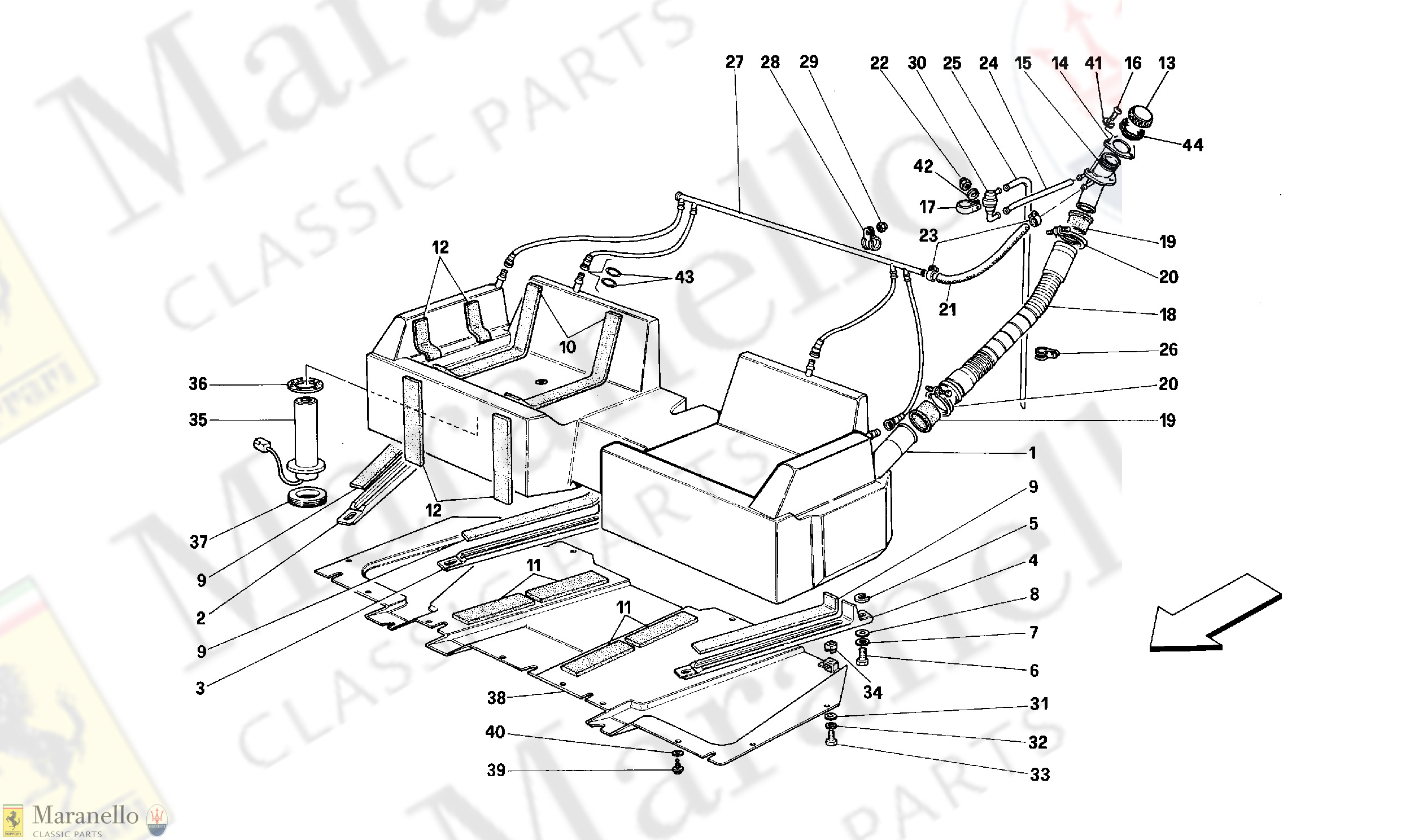 015 - Tank And Fuel Breather Device -Cabriolet - Not For Cars With Catalysts-