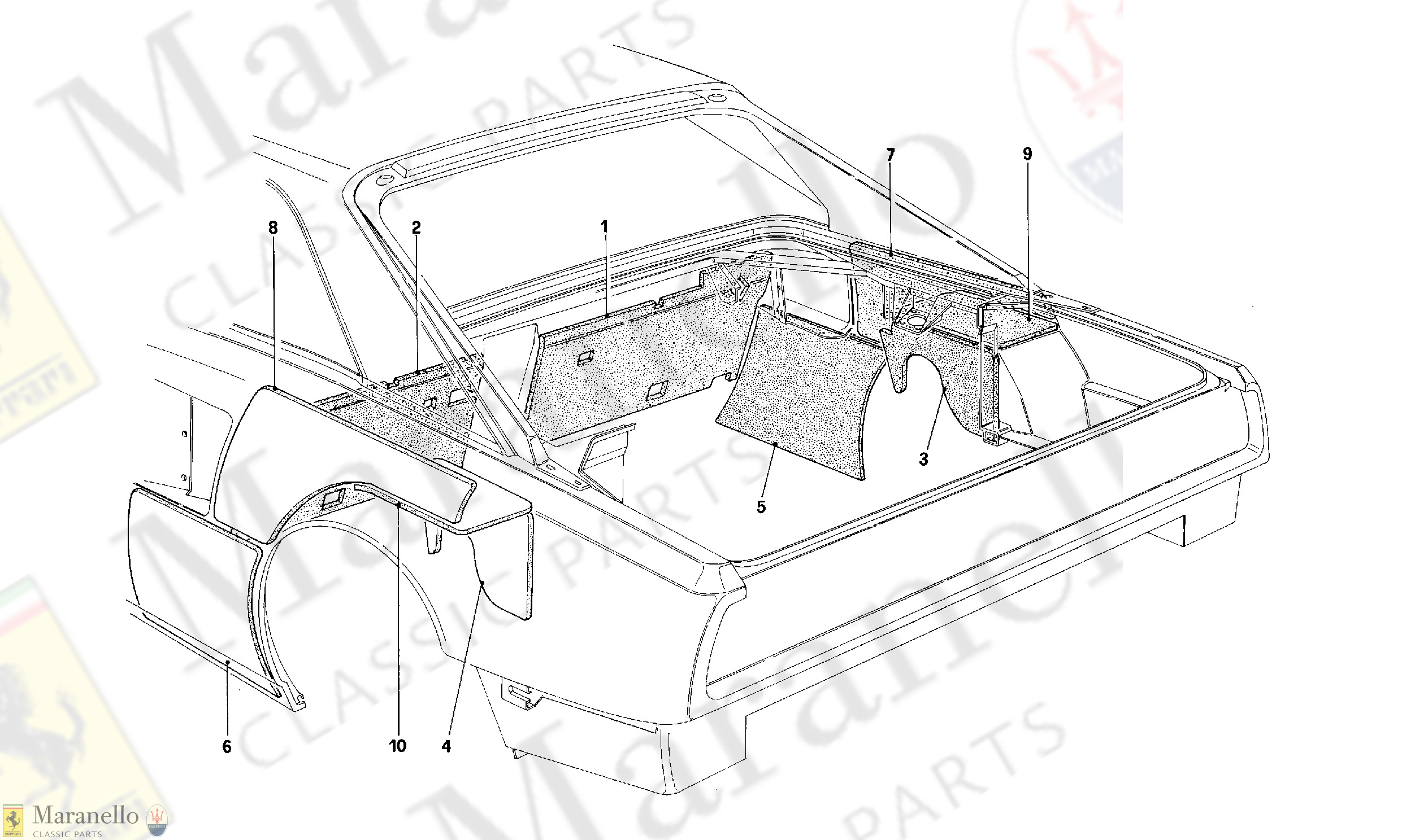 111 - Engine Compartment Insulation - Coupé - For Ch Version Cars