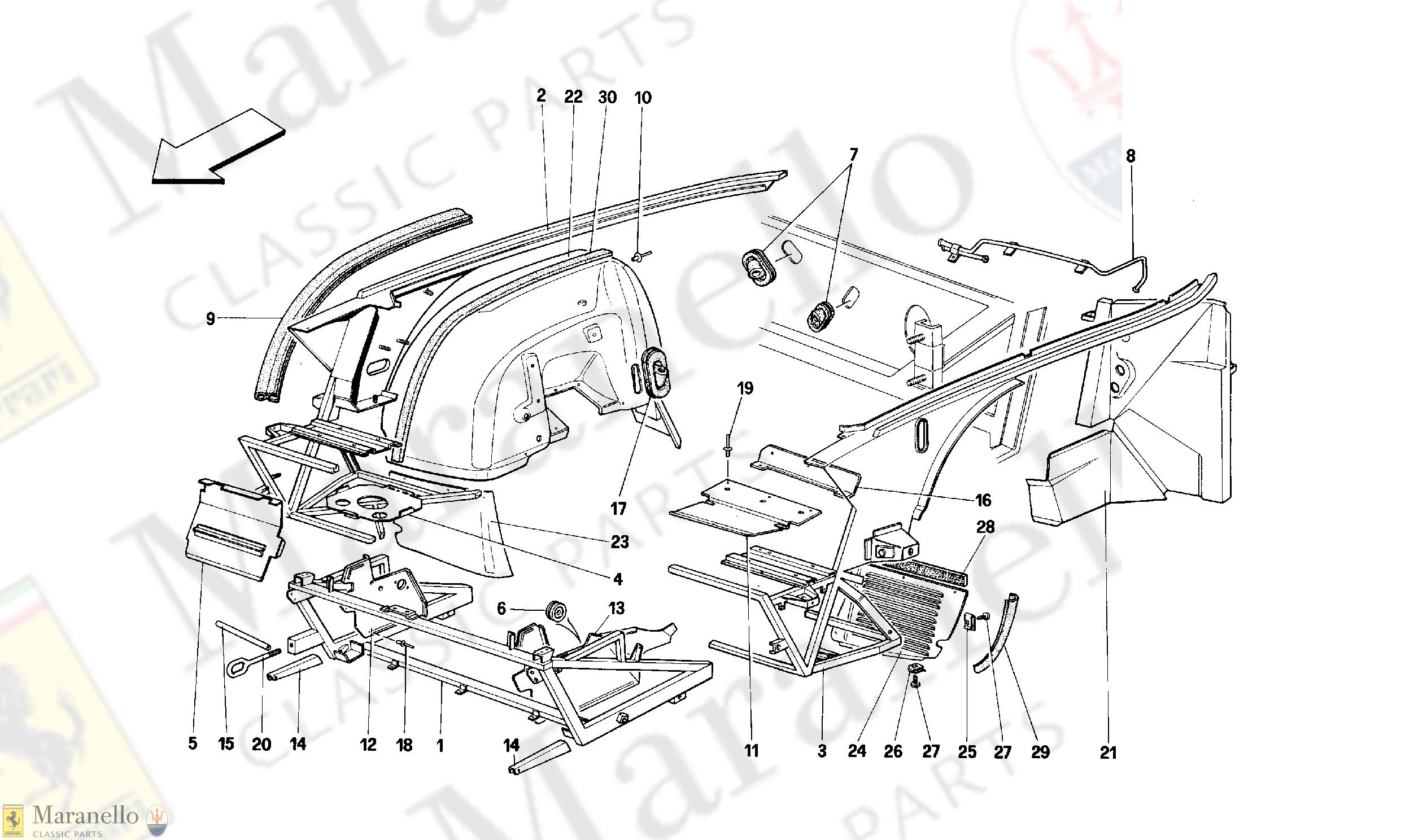 102 - Body Shell: Inner Element - Front Part