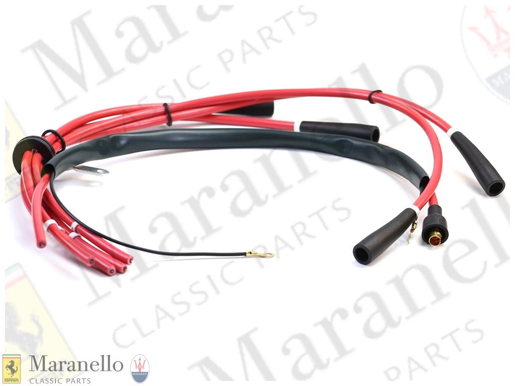 Red H.T. Cable Set - Cyl 1 -4- Single Bank 2 Dist version