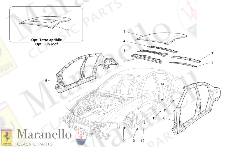 09.01 - 1 BODYWORK AND CENTRAL OUTER TRIM PANELS