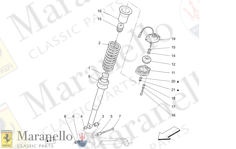 06.11 - 1 FRONT SHOCK ABSORBER DEVICES       Available with Skyhook System