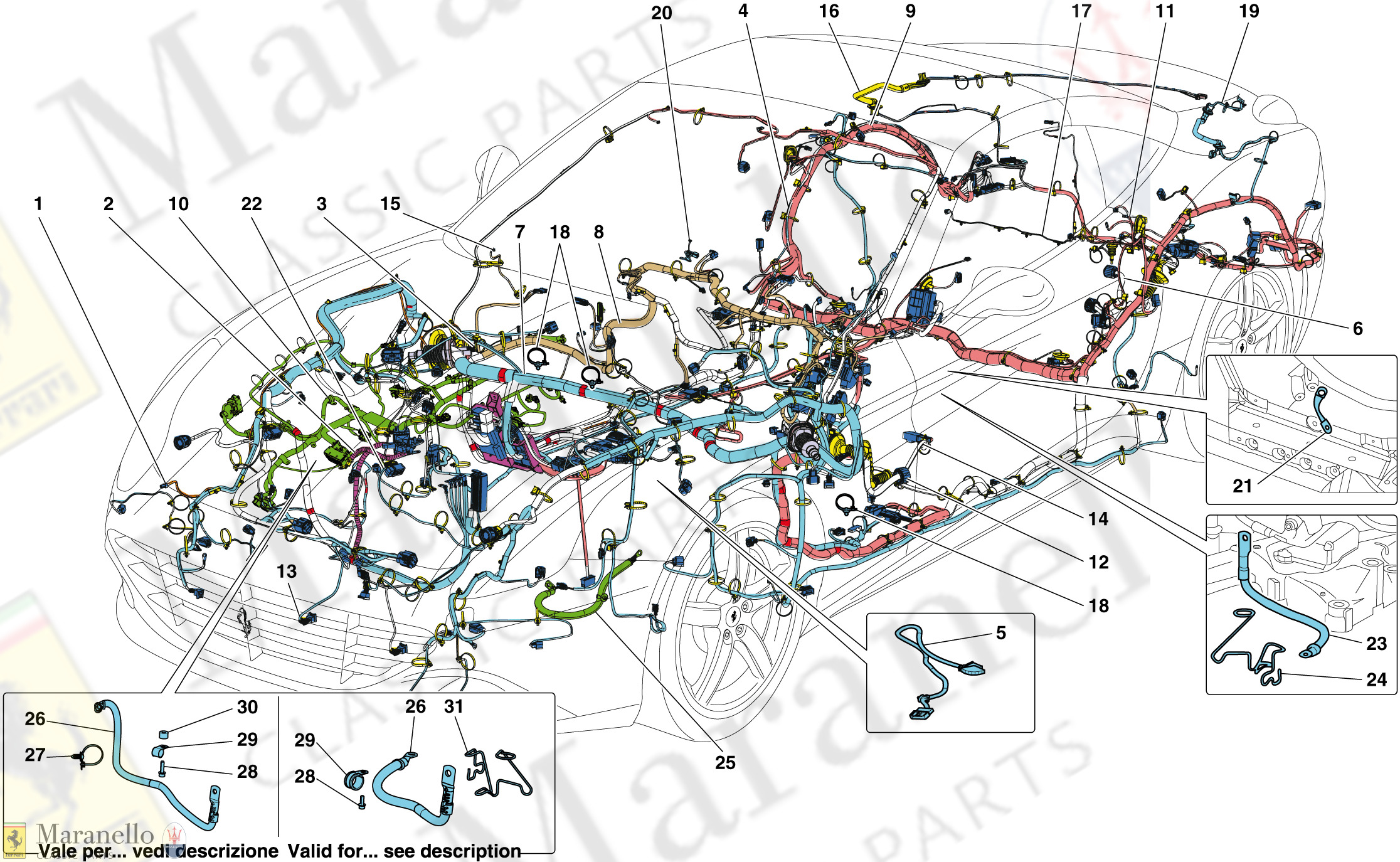 136 - Main Wiring Harnesses