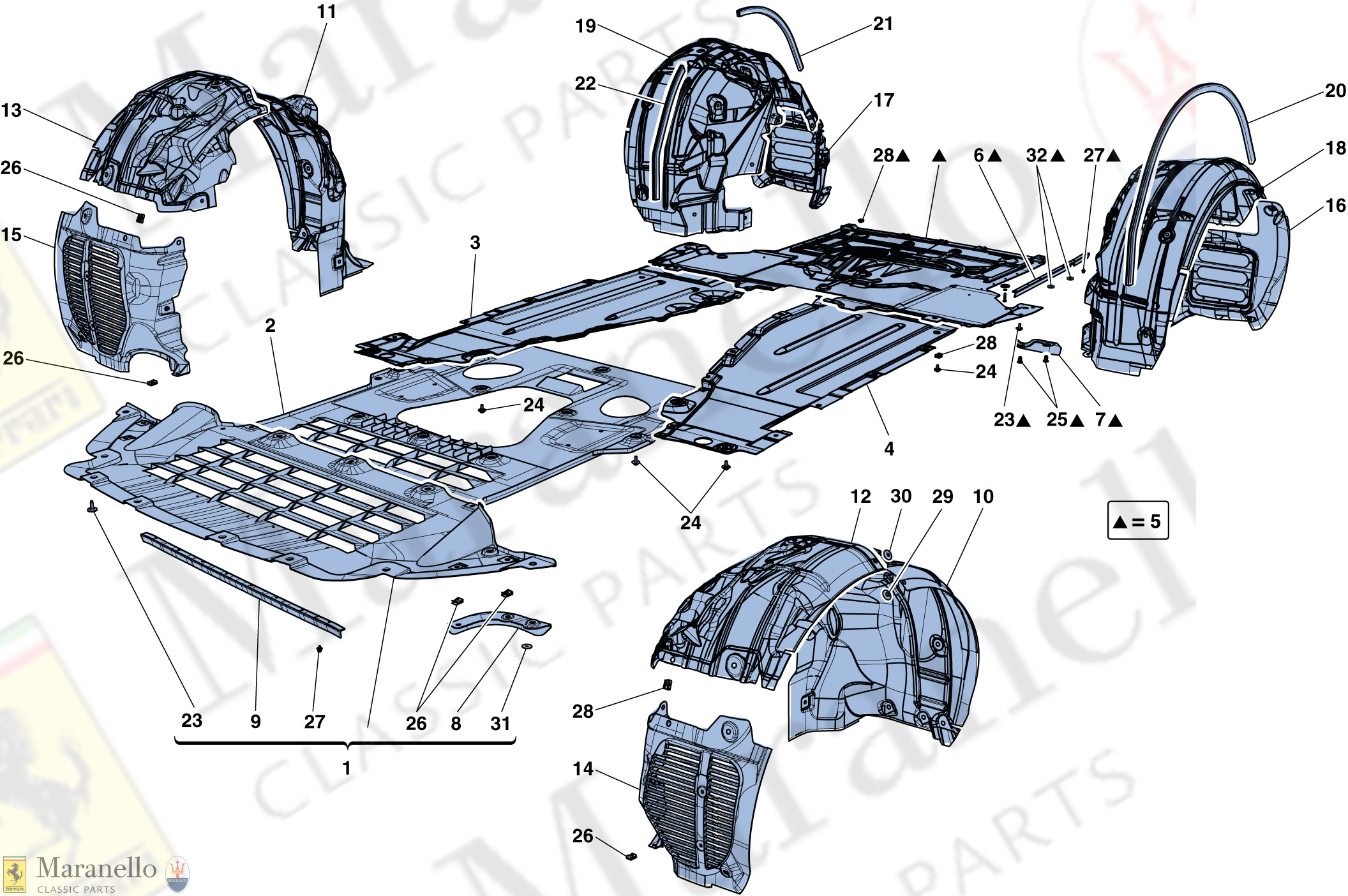 105 - Flat Undertray And Wheelhouses