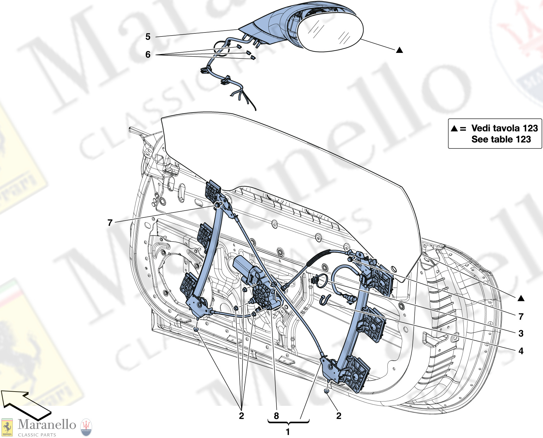 120 - Doors - Power Window And Rear View Mirror