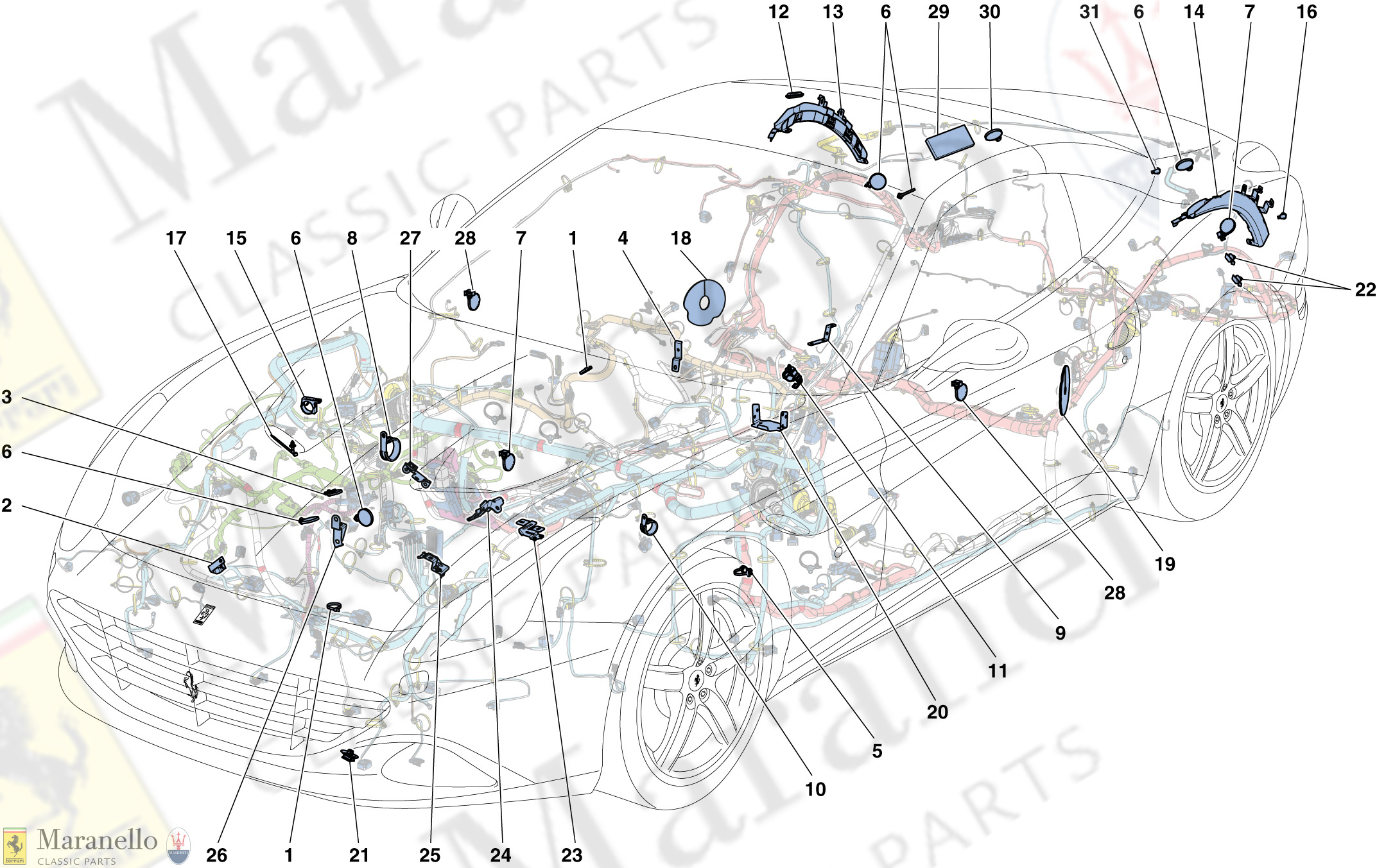 137 - Various Fastenings For The Electrical System