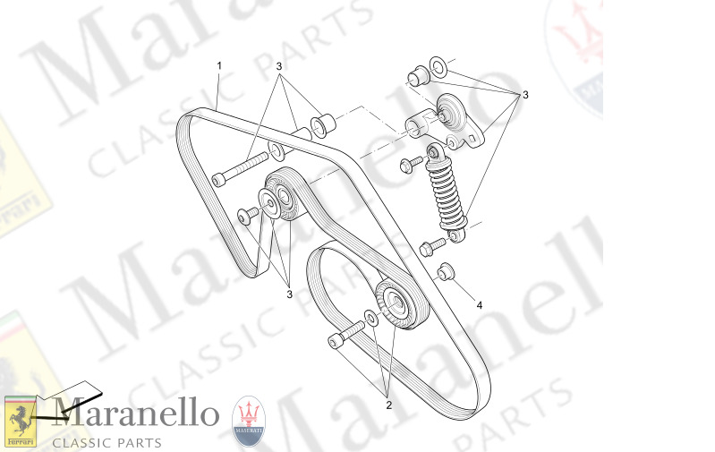 01.11 - 1 AUXILIARY DEVICE BELTS