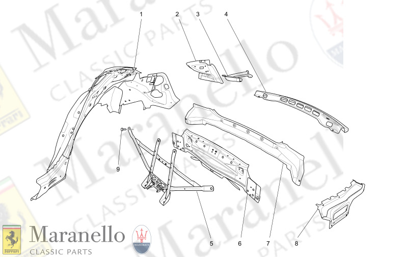 09.02 - 1 BODYWORK AND REAR OUTER TRIM PANELS