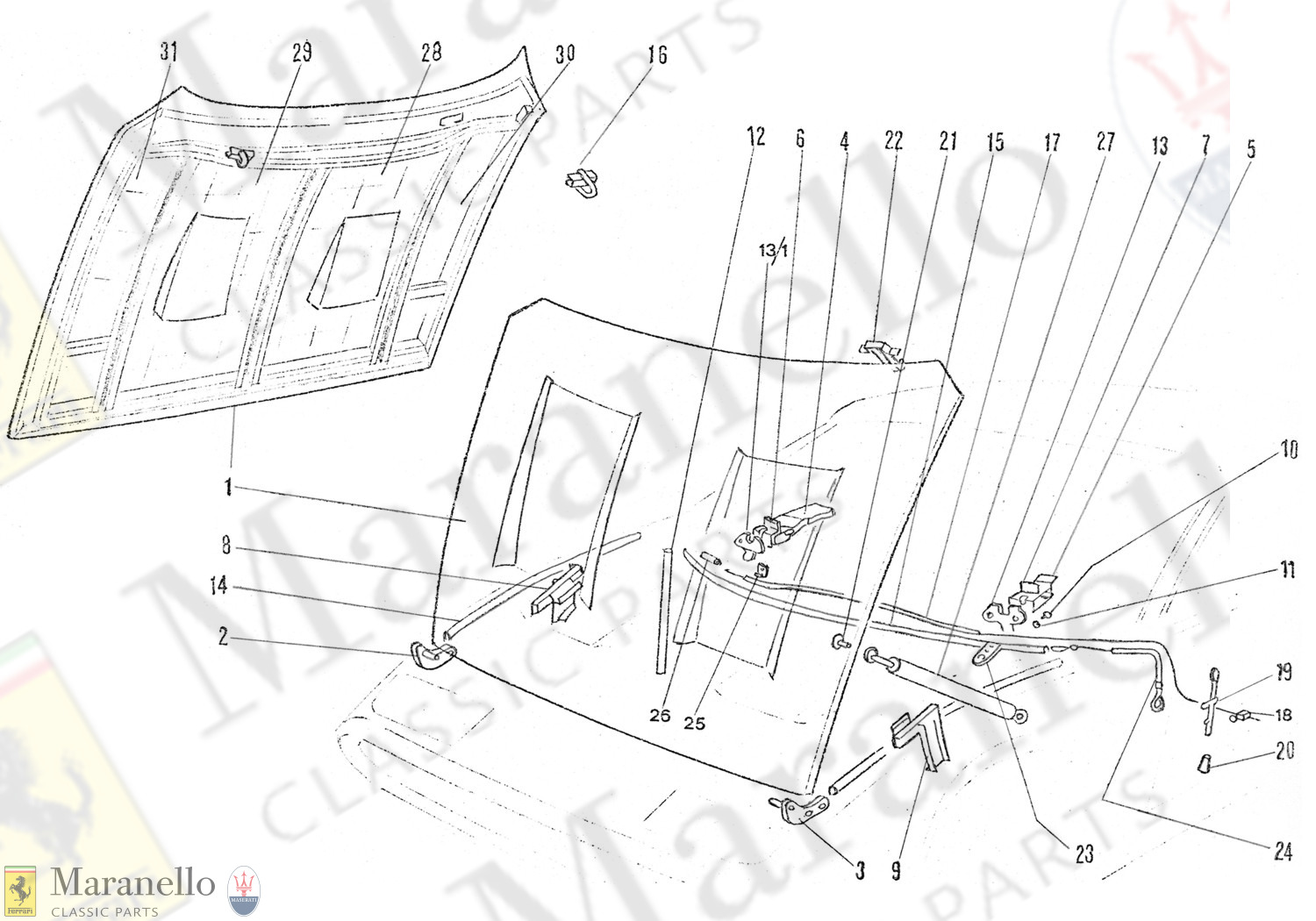 206 - Bonnet Components