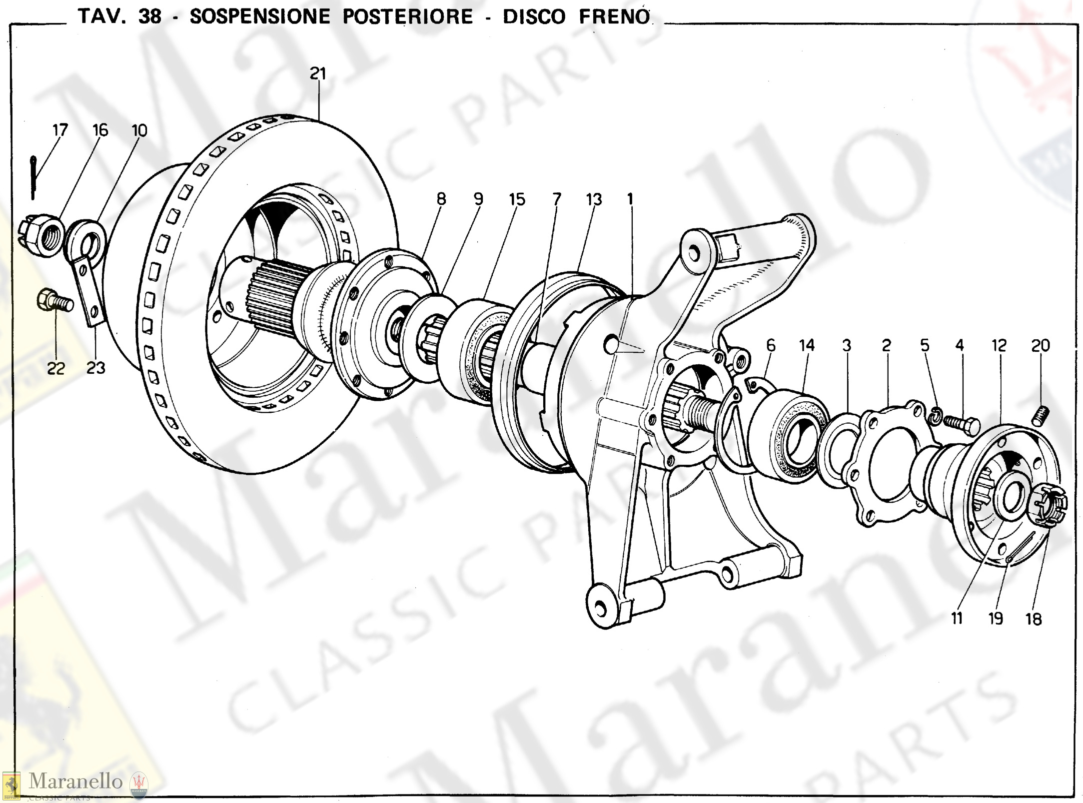 038 - Rear Suspension & Brake Discs