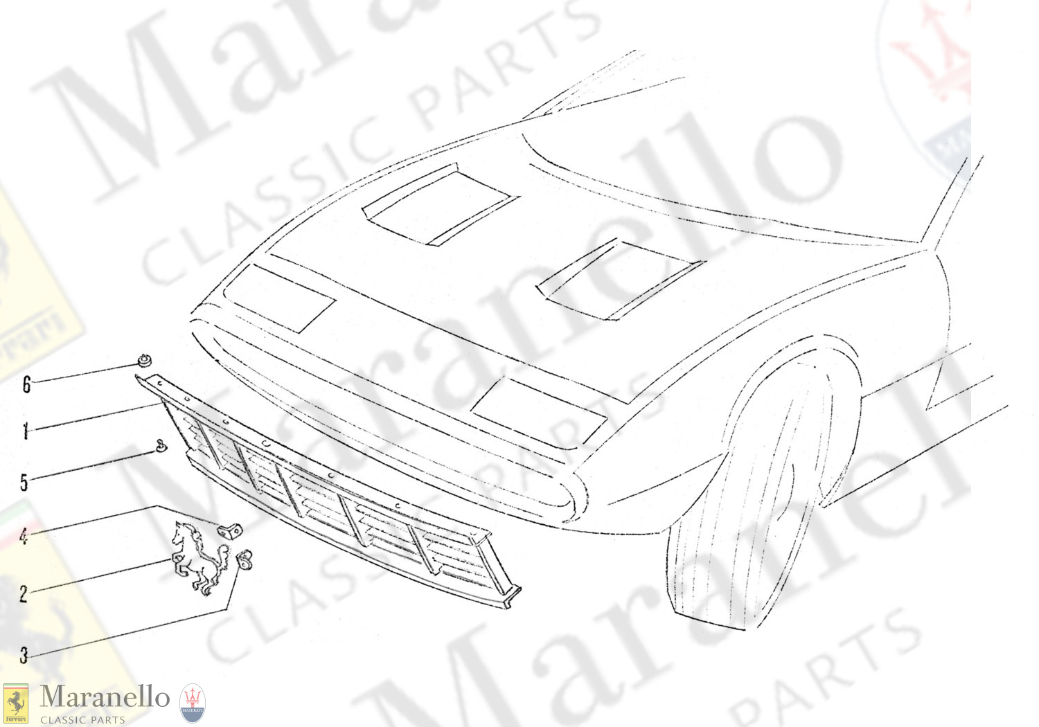 212 - Radiator Grille Components