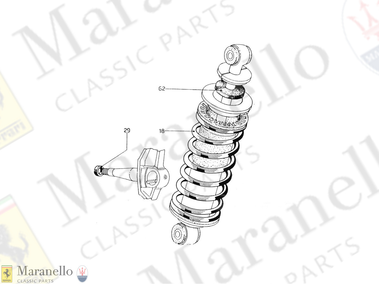 021A - Front Suspension - LHD Upto 31-12-1965 