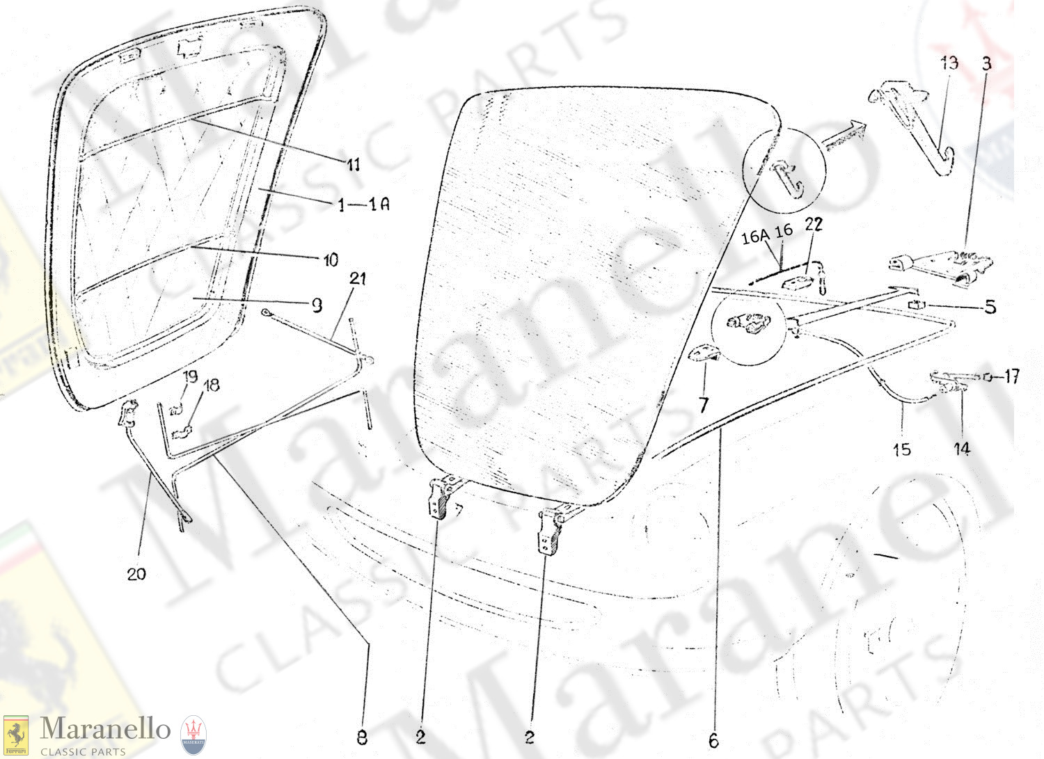 205B - Bonnet Components