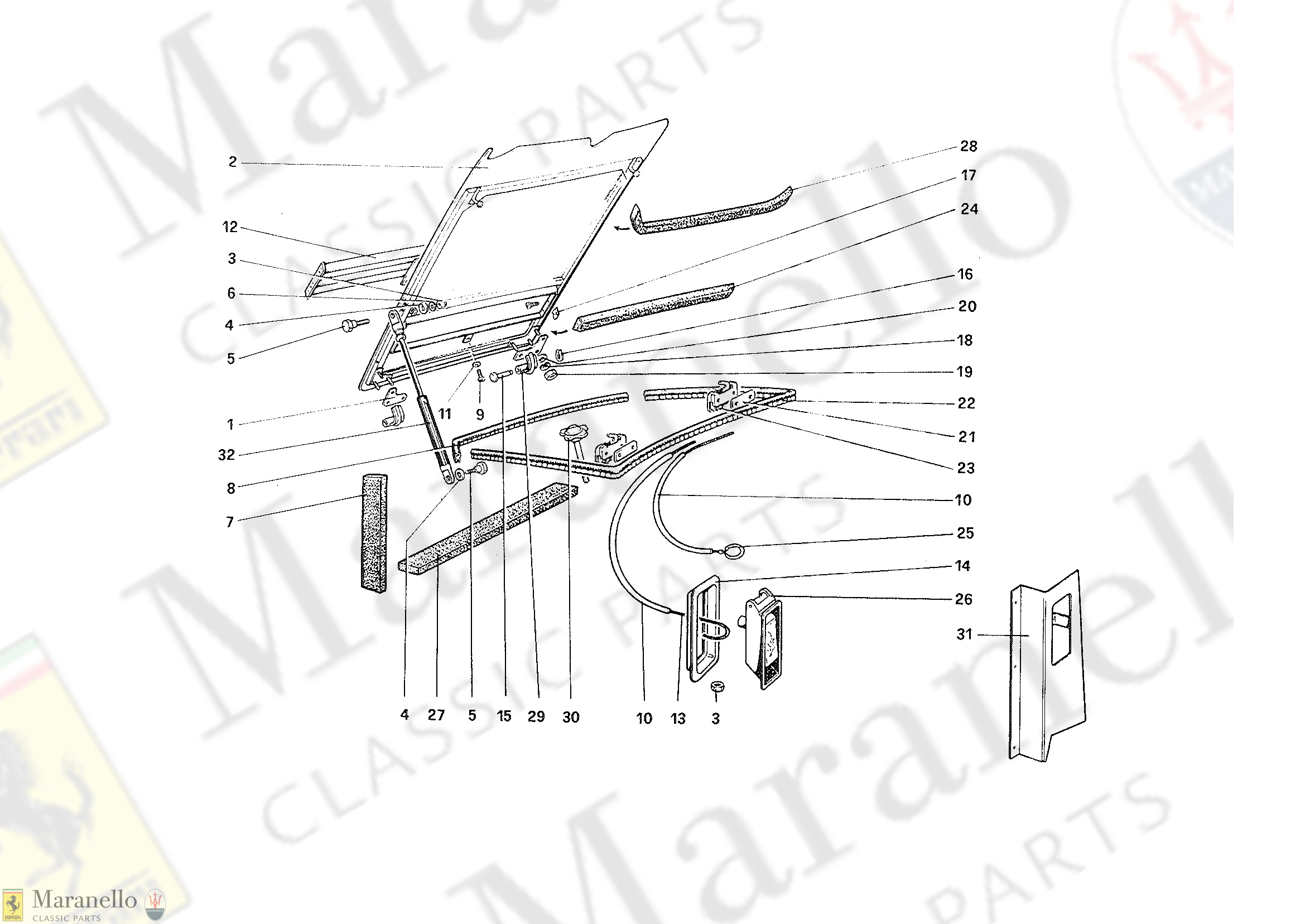 105 - Front Compartment Lid