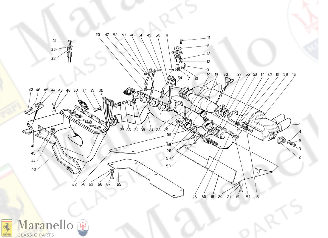 053 - Exhaust System (Variants For Usa - Aus And J Version)