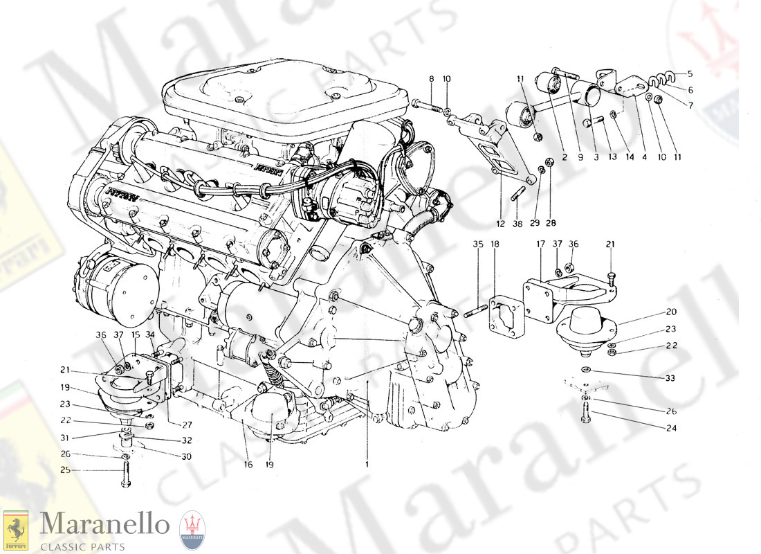 001 - Engine - Gearbox And Supports