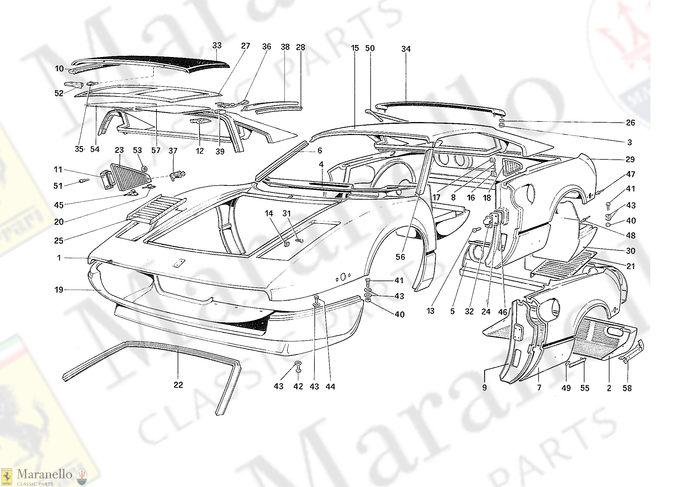 101 - Body Shell - Outer Elements