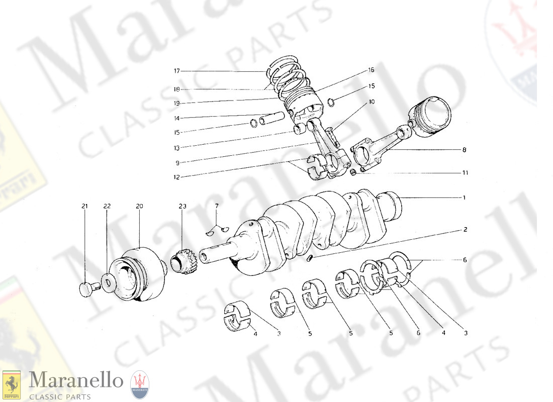 003 - Crankshaft - Connecting Rods And Pistons