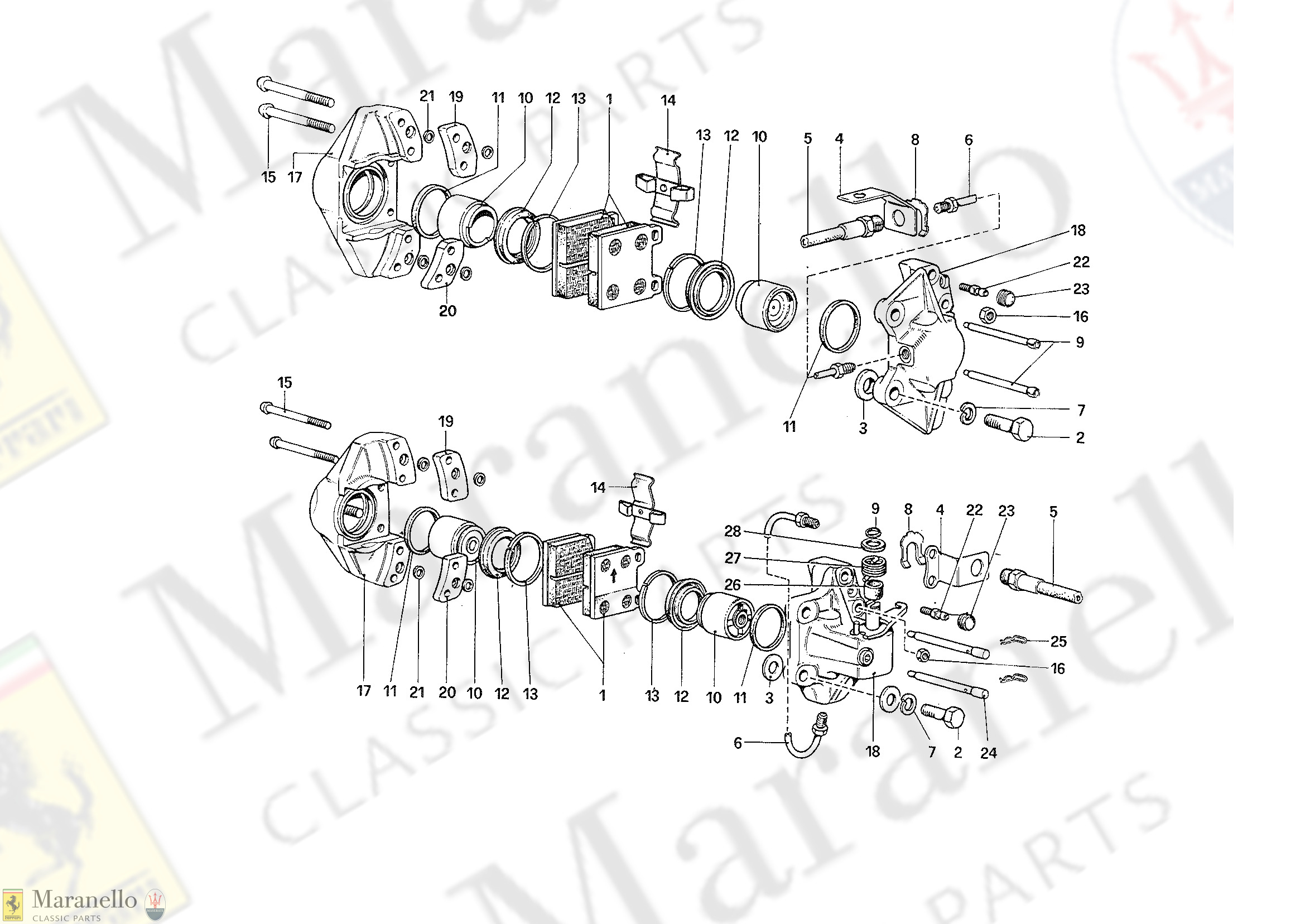 030 - Calipers for Front and Rear Brakes