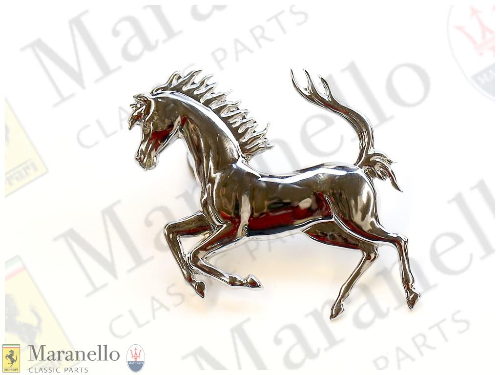 Medium Prancing Horse Motif Chrome