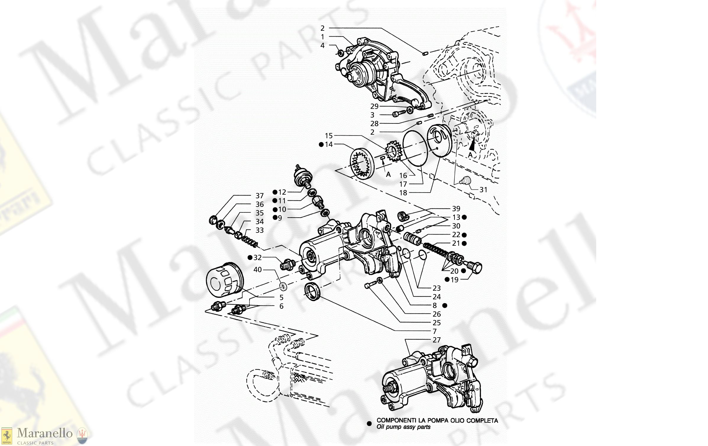 C 9.1 - C 91 - Oil Pump And Water Pump (Post-Modification)