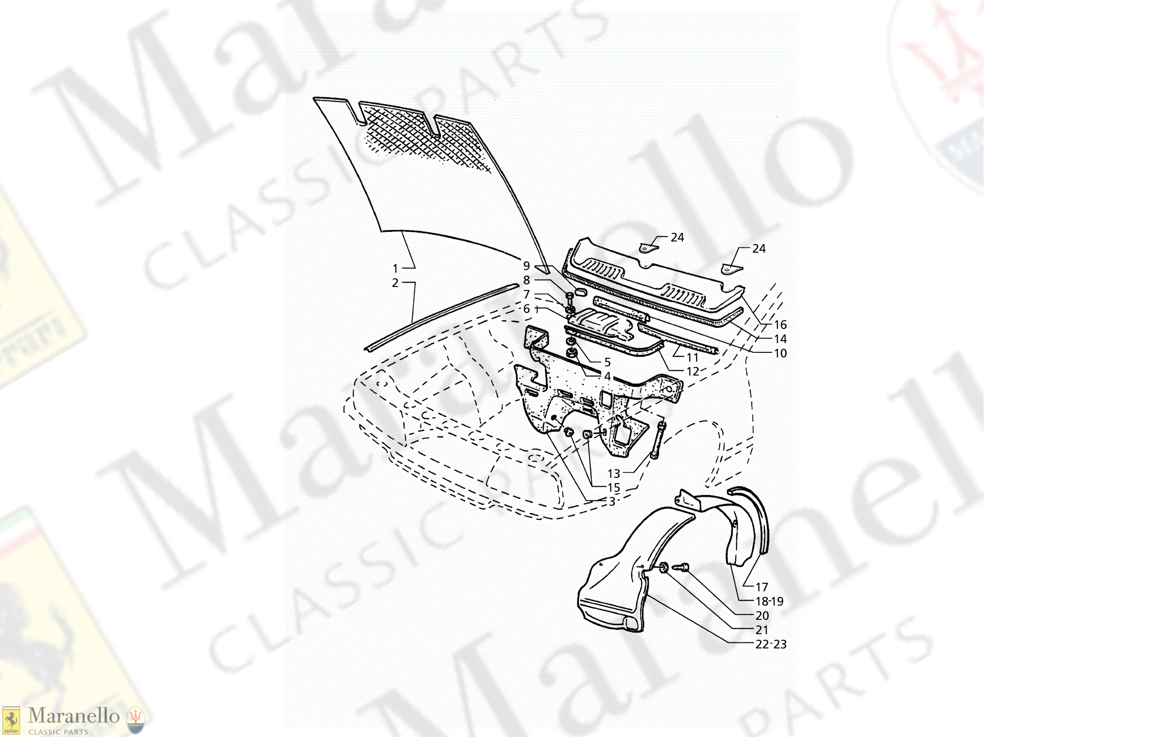 C 46.1 - C 461 - Bonnet And Engine Compartment Covers