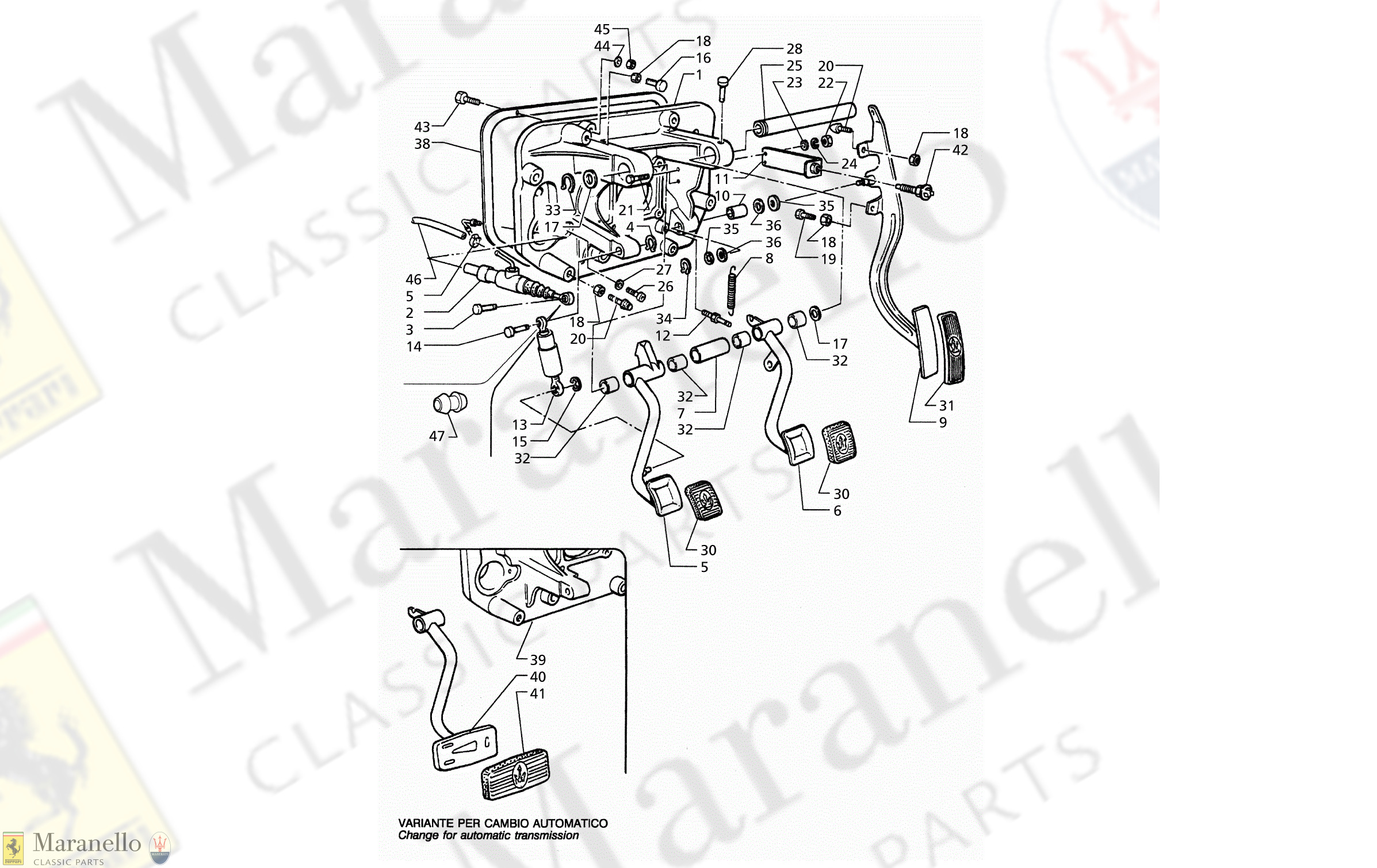 C 41.1 - C 411 - Pedal Assy - Clutch Pump For Rh Drive (Mt And At)