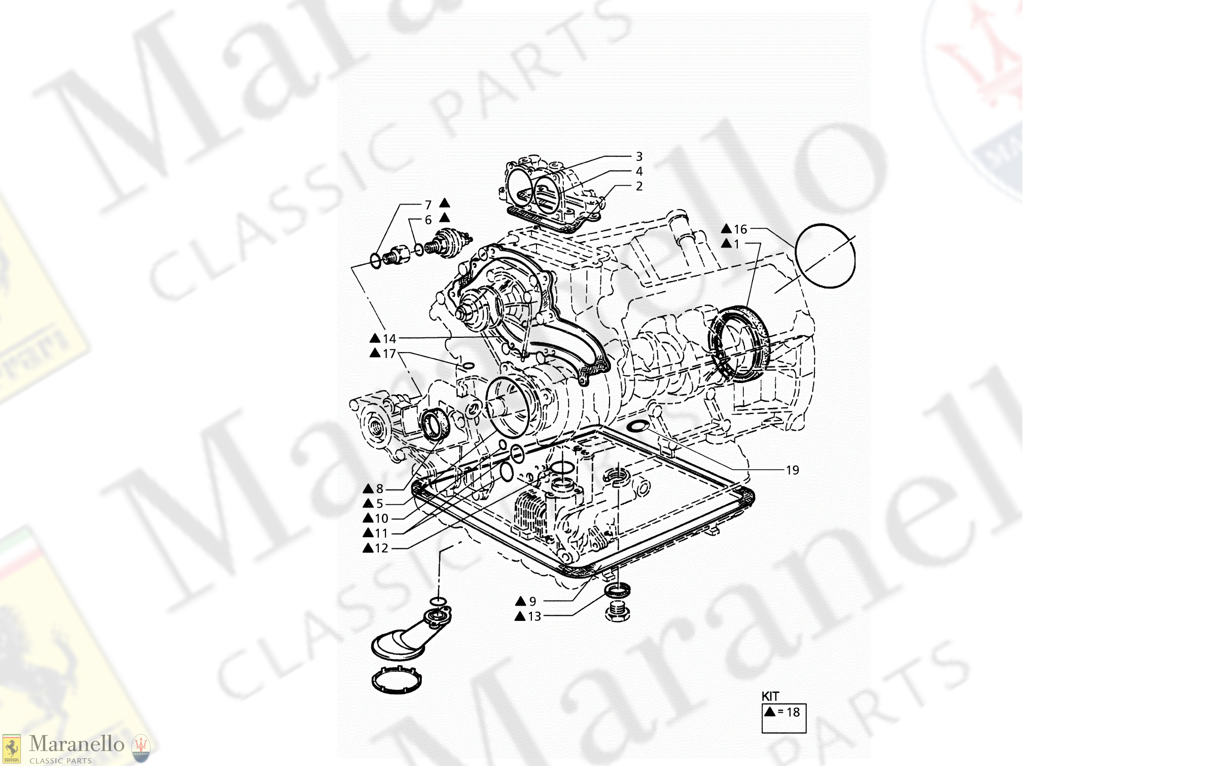 C 2 - Gasket And Oil Seals For Block Overhaul