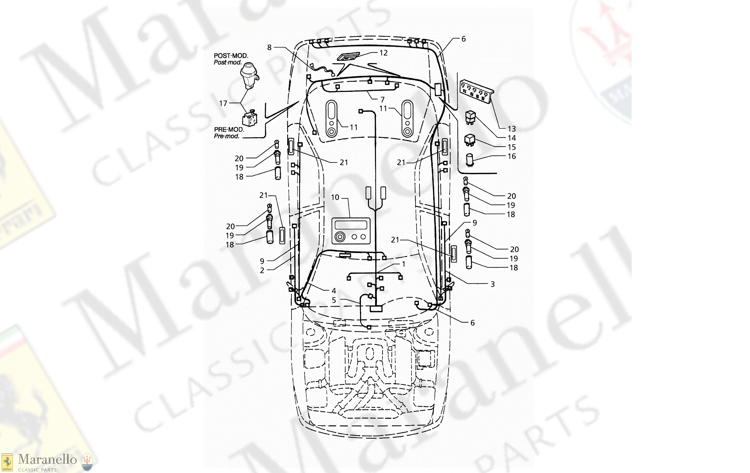 C 59 - Electrical System: Passenger Compartment,Door And Trunk Compartement (Left Hd)