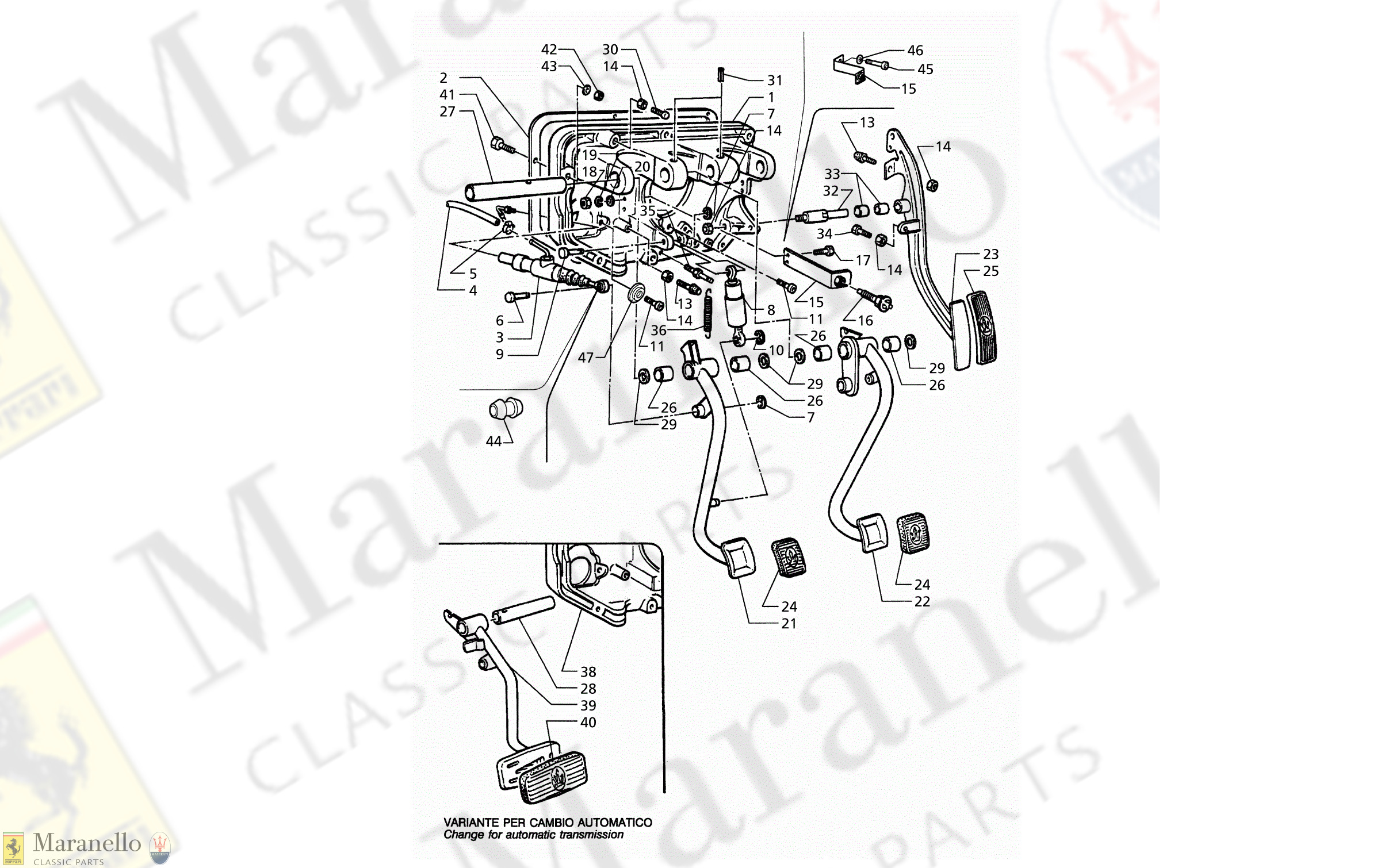 C 41 - Pedal Assy - Clutch Pump For Lh Drive (Mt And At)