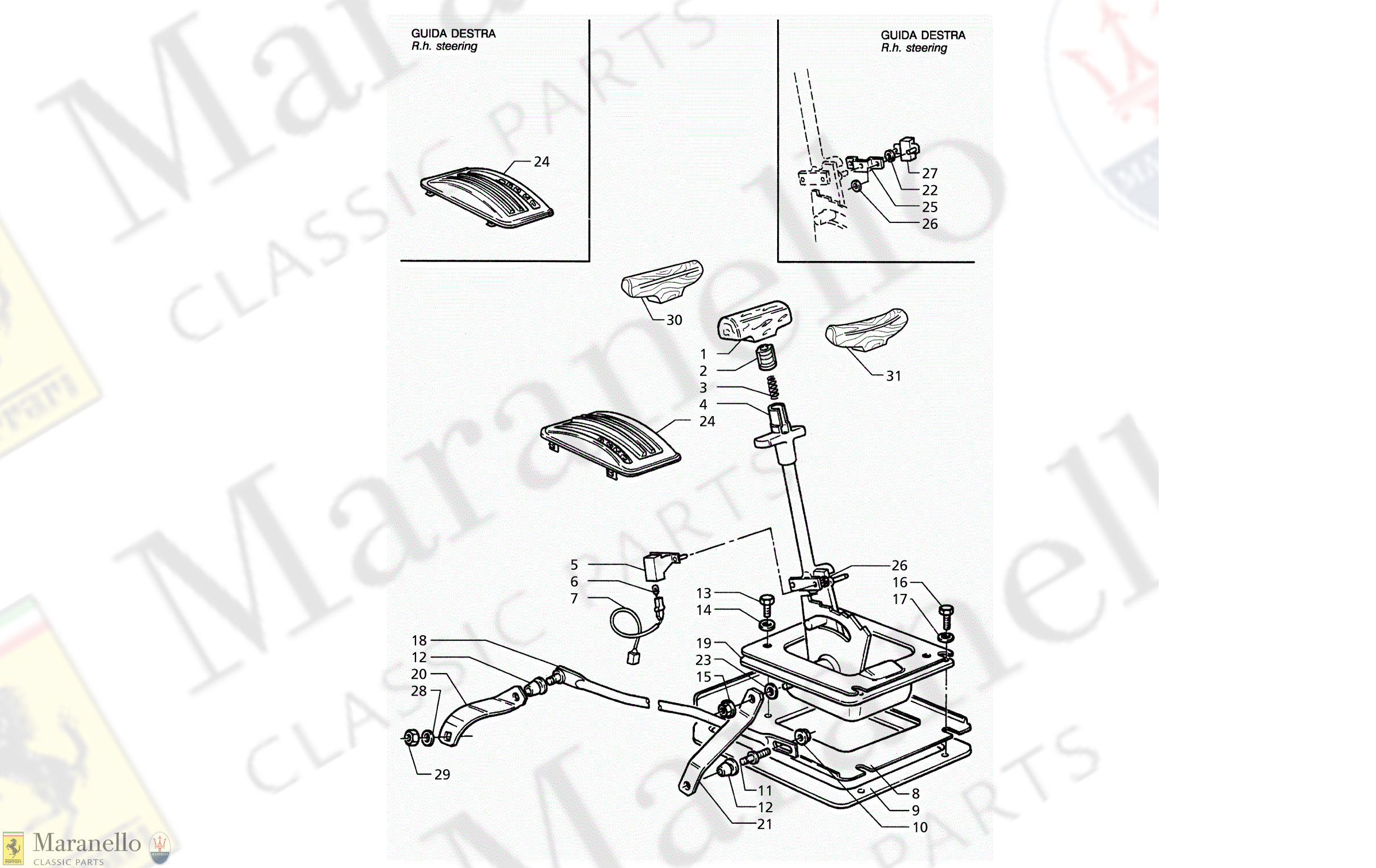 C 28.1 - C 281 - Automatic Transmission (4Hp) - Outside Controls