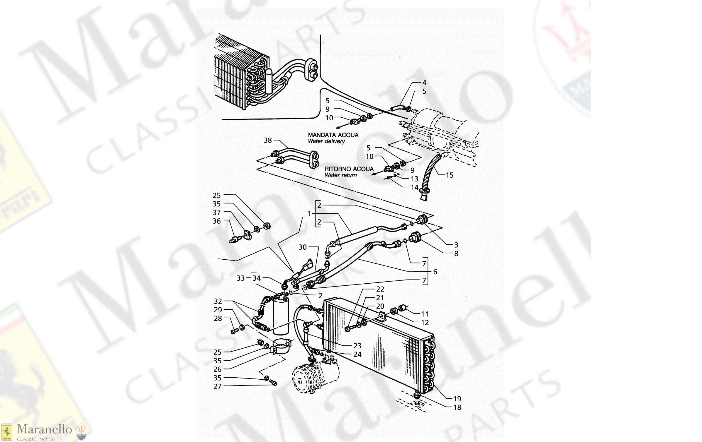 C 21.1 - C 211 - Air Conditioning System (Lhdrive) With R134a Gas