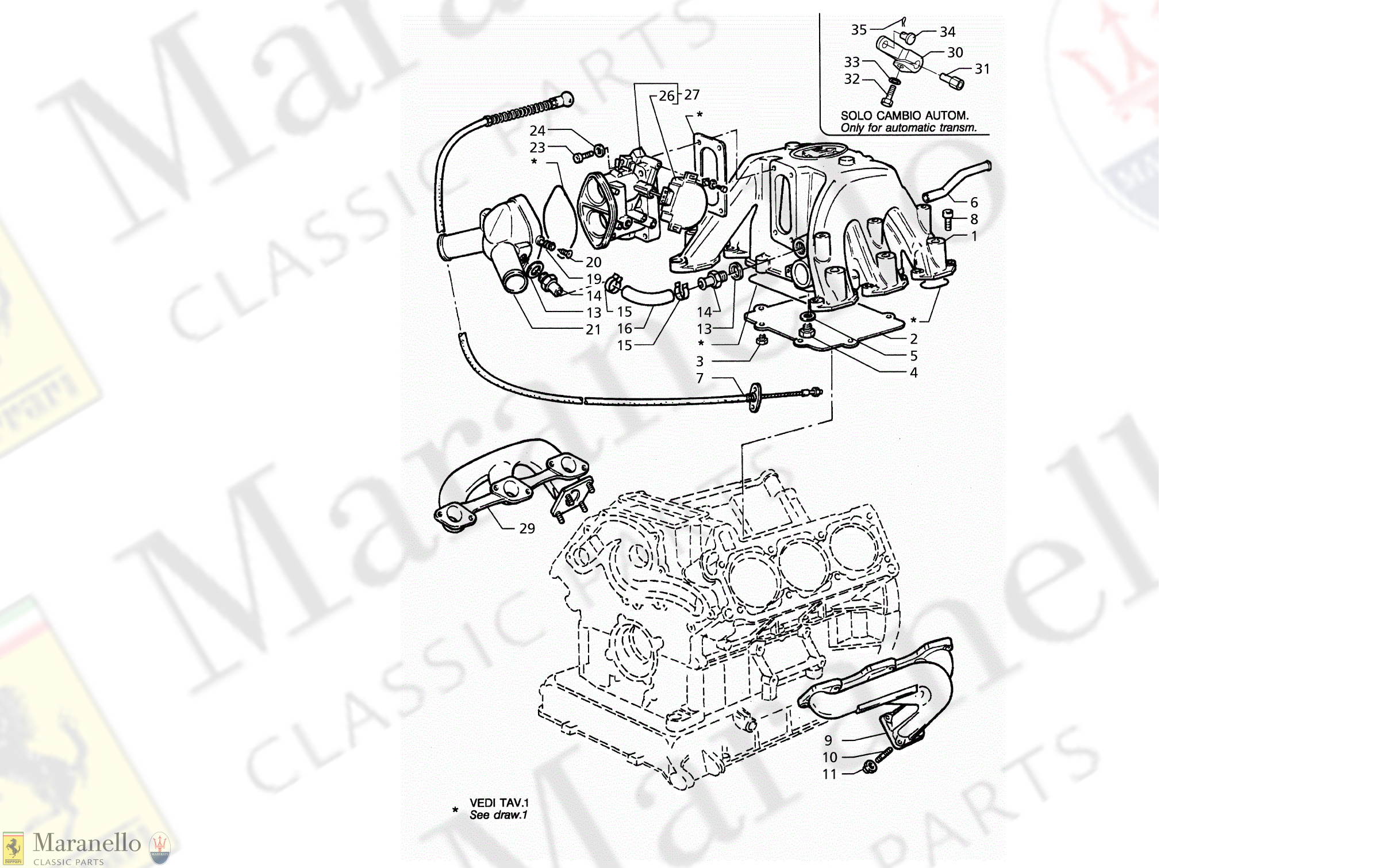 C 10 - Intake And Exhaust Manifold - Throttle Valve Body