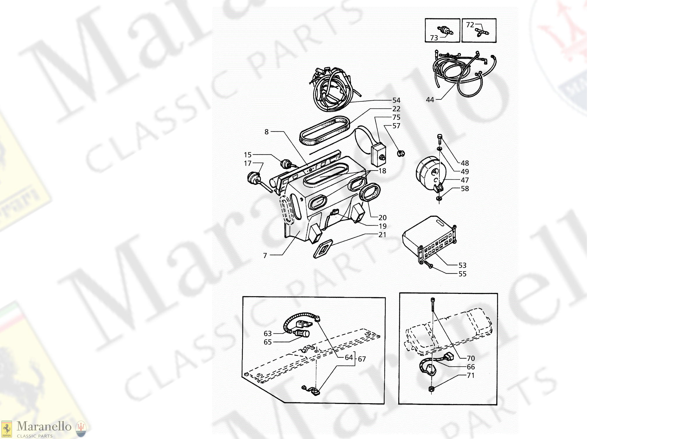 C 72.1 - C 721 - Automatic Air Conditioner Assy (Right Hd)