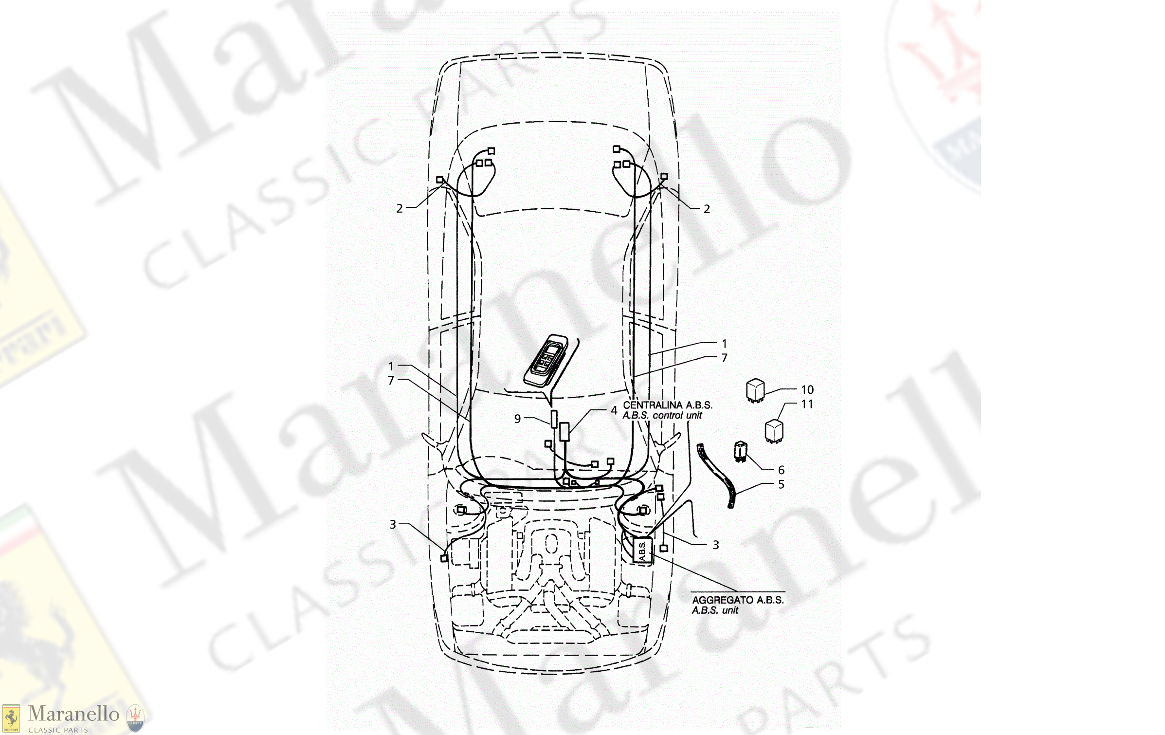 C 58.2 - C 582 - Electrical System: Abs And 'Koni' Suspension (Right Hd)