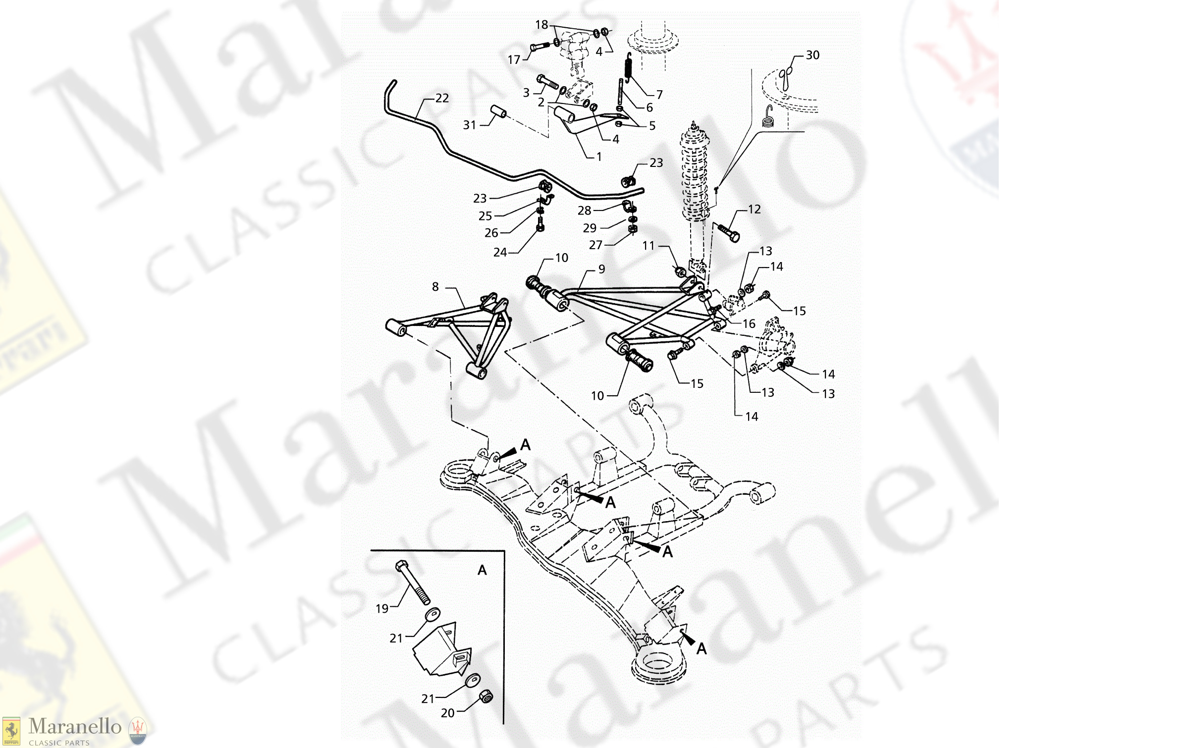C 36.1 - C 361 - Rear Suspension And Anti-Roll Bar