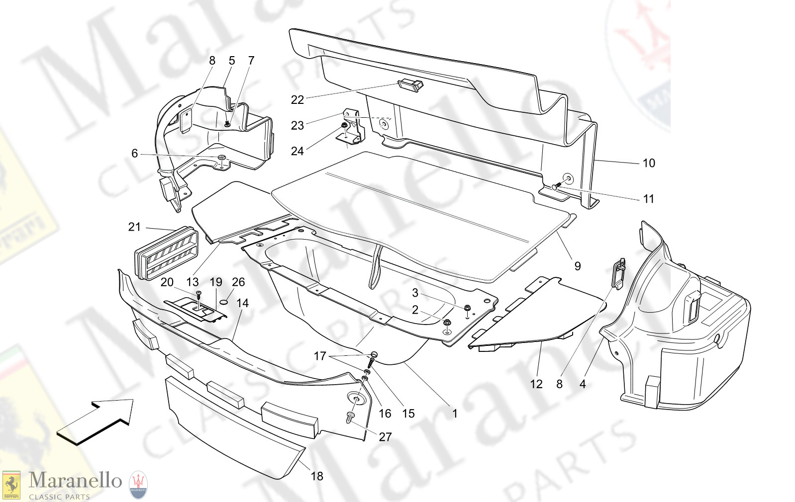 09.61 - 11 - 0961 - 11 Luggage Compartment Mats