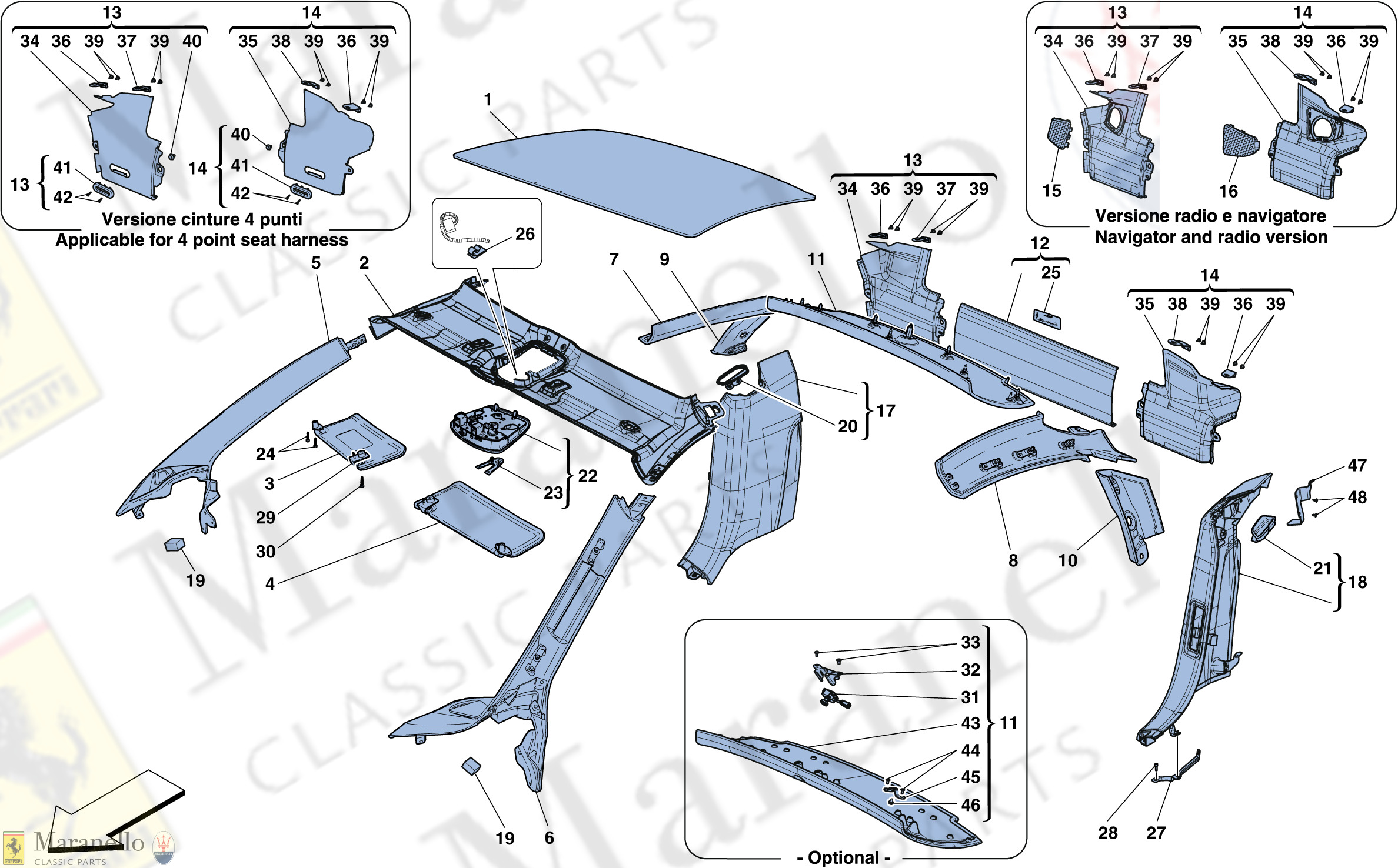 109 - Headliner Trim And Accessories